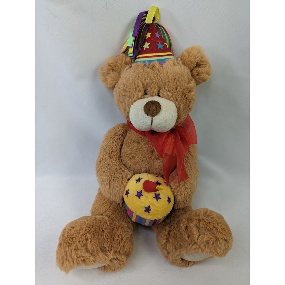 First Main‎ Birthday Bear Plush 13 Inch Bear E Special Day 17214 Stuffed Animal